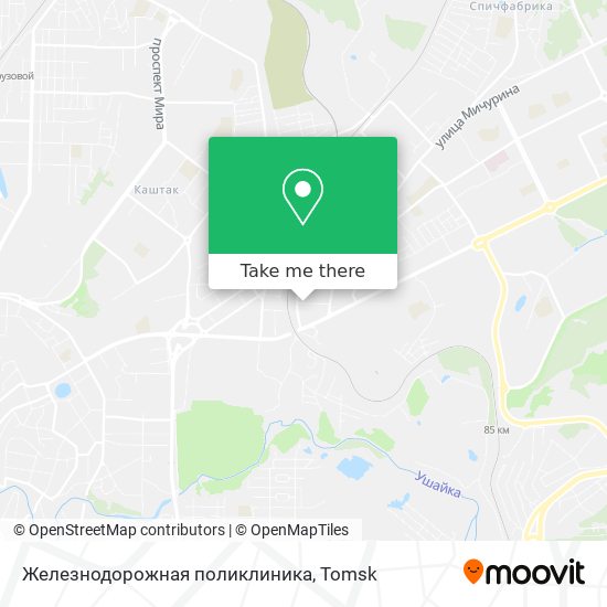 Железнодорожная поликлиника map