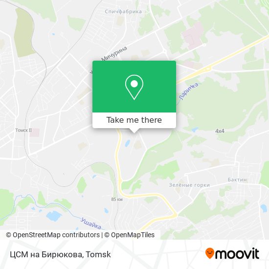 ЦСМ на Бирюкова map