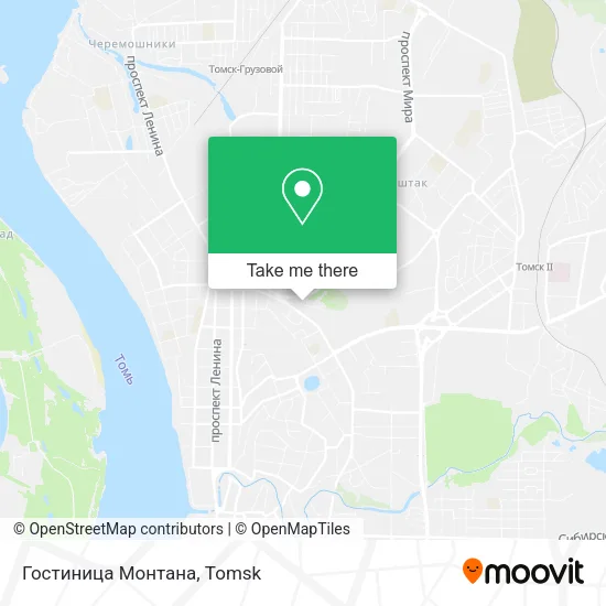 Гостиница Монтана map