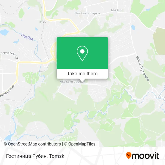 Гостиница  Рубин map