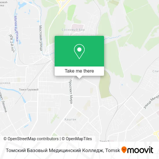 Томский Базовый Медицинский Колледж map