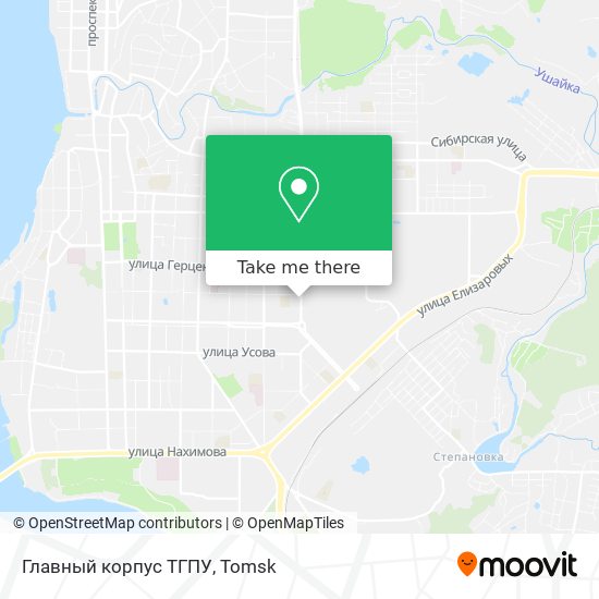 Главный корпус ТГПУ map
