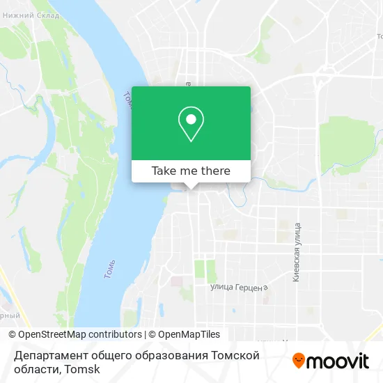 Департамент общего образования Томской области map