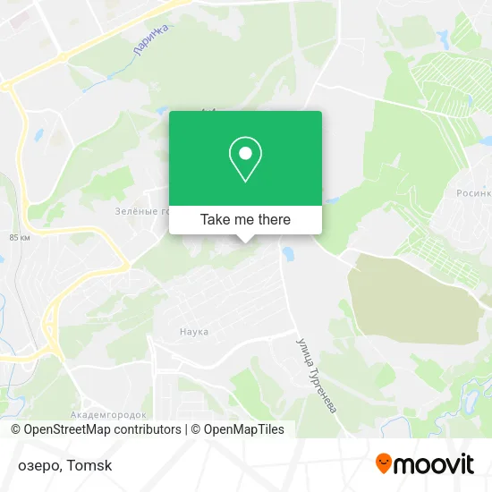 озеро map