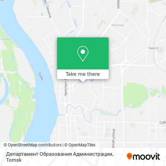 Департамент Образования Администрации map