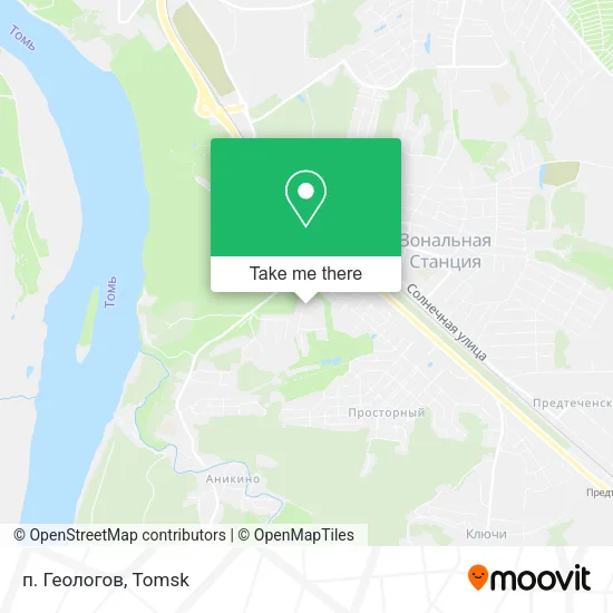 п. Геологов map