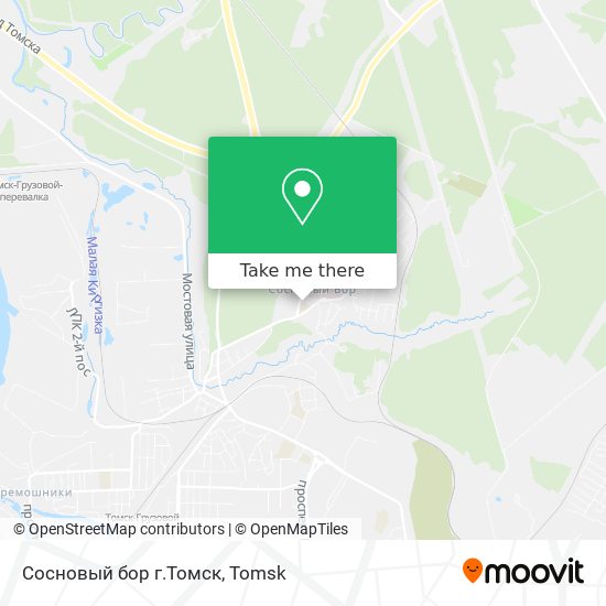 Сосновый бор г.Томск map