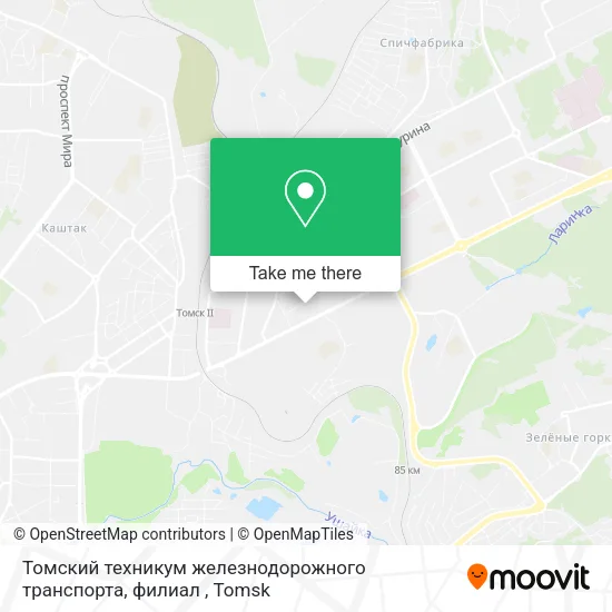 Томский техникум железнодорожного транспорта, филиал map