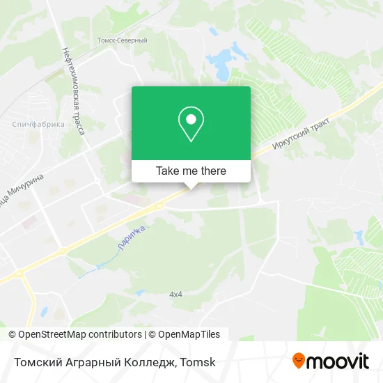 Томский Аграрный Колледж map