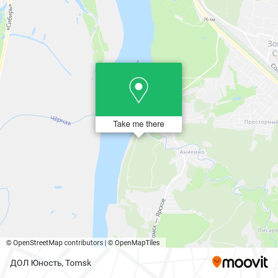 ДОЛ  Юность map