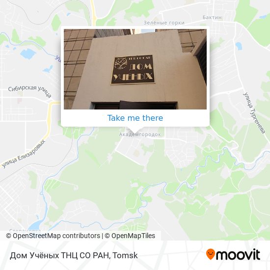 Дом Учёных ТНЦ СО РАН map