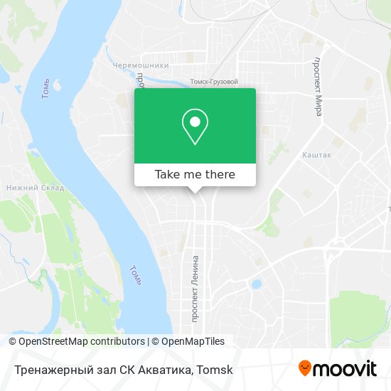 Тренажерный зал СК Акватика map
