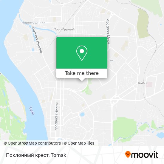 Поклонный крест map