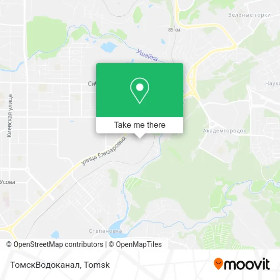 ТомскВодоканал map