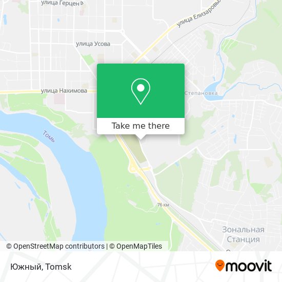 Южный map