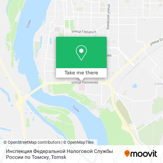 Инспекция Федеральной Налоговой Службы России по Томску map
