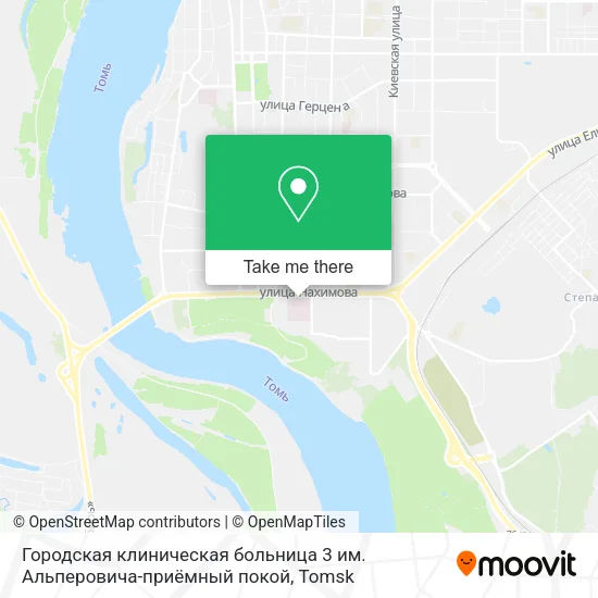 Городская клиническая больница 3 им. Альперовича-приёмный покой map