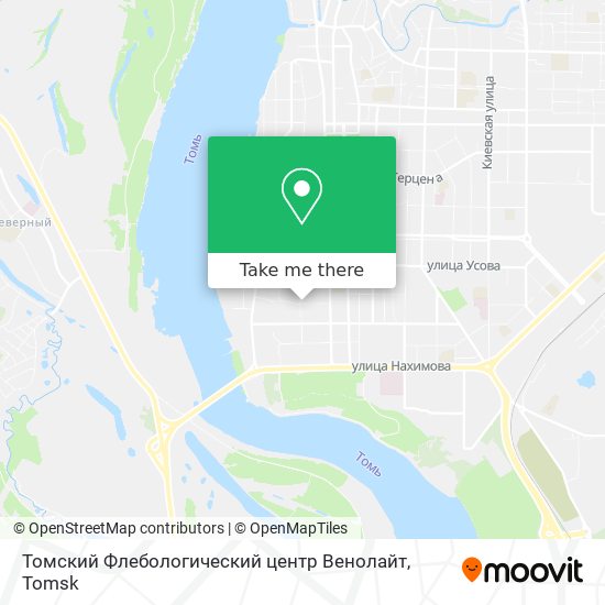 Томский Флебологический центр Венолайт map