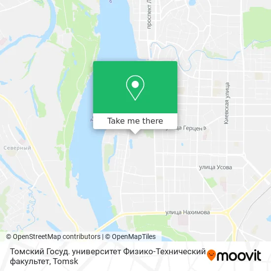 Томский Госуд. университет Физико-Технический факультет map