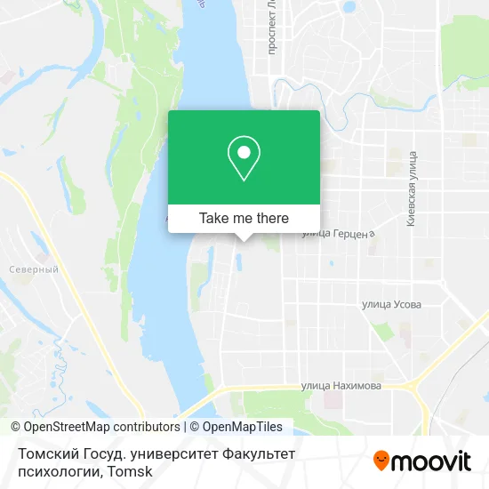 Томский Госуд. университет Факультет психологии map