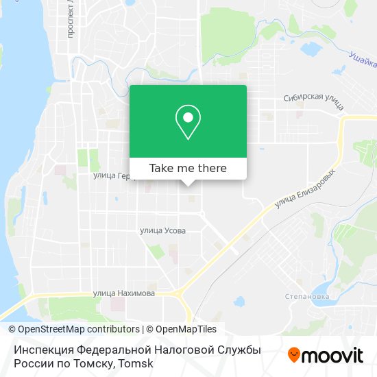 Инспекция Федеральной Налоговой Службы России по Томску map