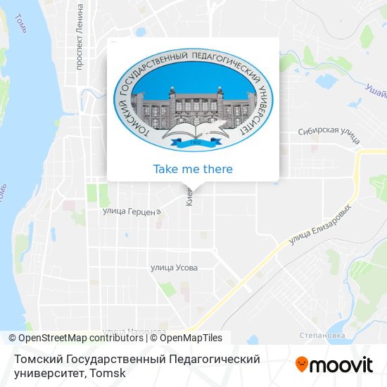 Томский Государственный Педагогический университет map