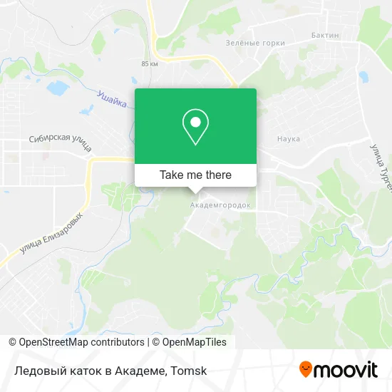 Ледовый каток в Академе map