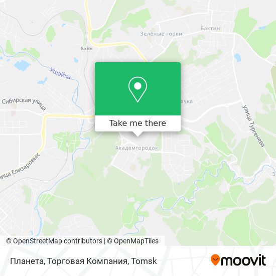 Планета, Торговая Компания map