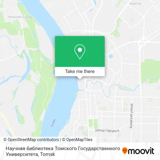 Научная библиотека Томского Государственного Университета map