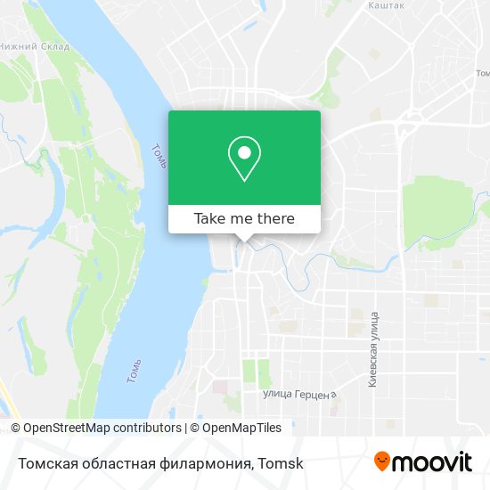 Томская областная филармония map