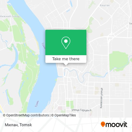 Милан map