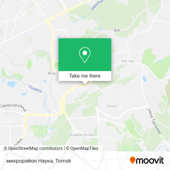 микрорайон Наука map