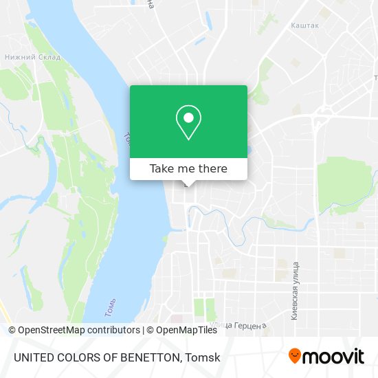 UNITED COLORS OF BENETTON map