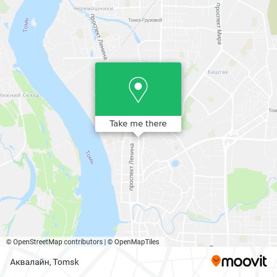 Аквалайн map