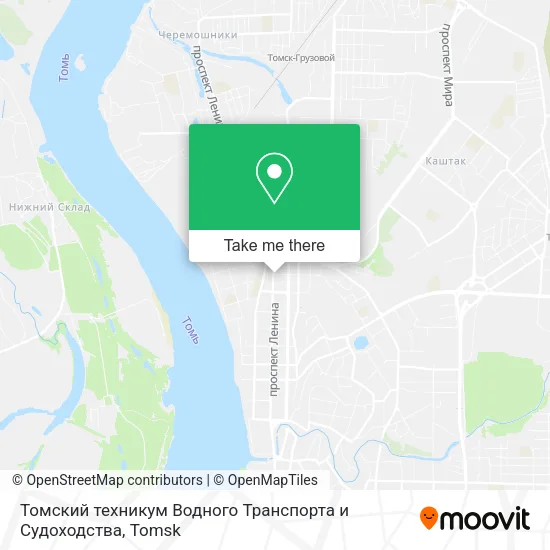Томский техникум Водного Транспорта и Судоходства map