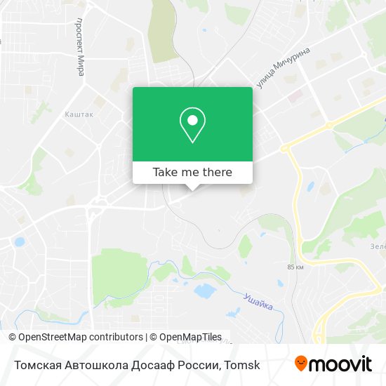 Томская Автошкола Досааф России map