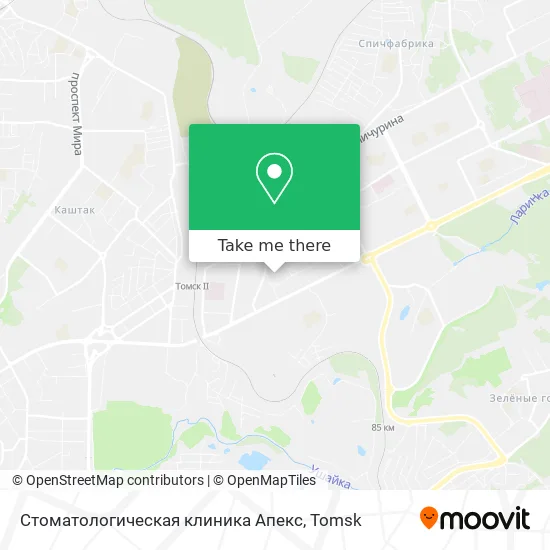 Стоматологическая клиника Апекс map