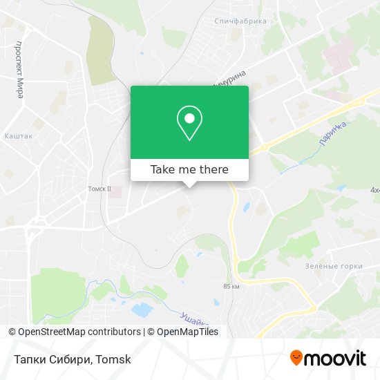 Тапки Сибири map