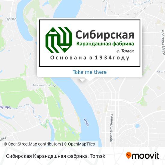 Сибирская Карандашная фабрика map