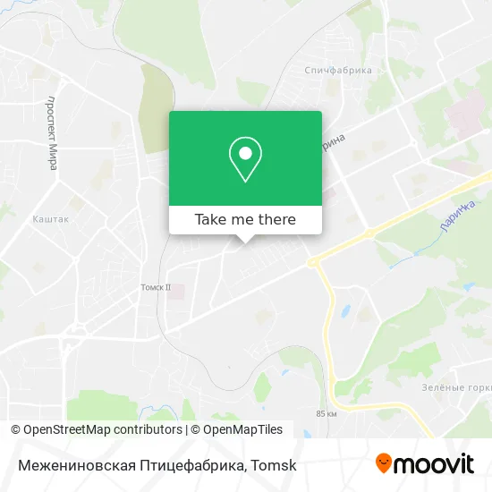 Межениновская Птицефабрика map