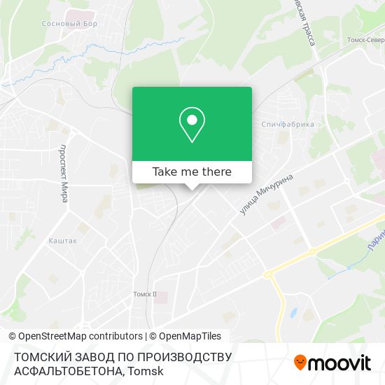 ТОМСКИЙ ЗАВОД ПО ПРОИЗВОДСТВУ АСФАЛЬТОБЕТОНА map