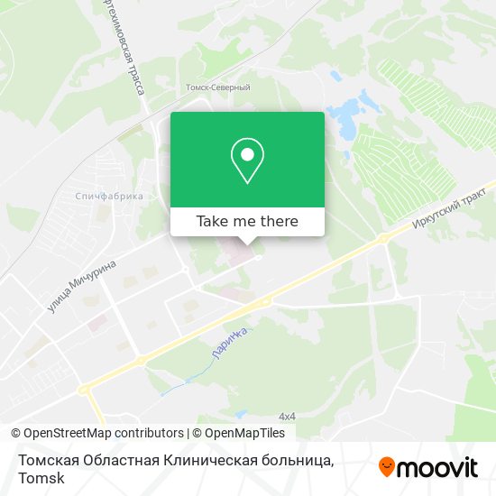 Томская Областная Клиническая больница map