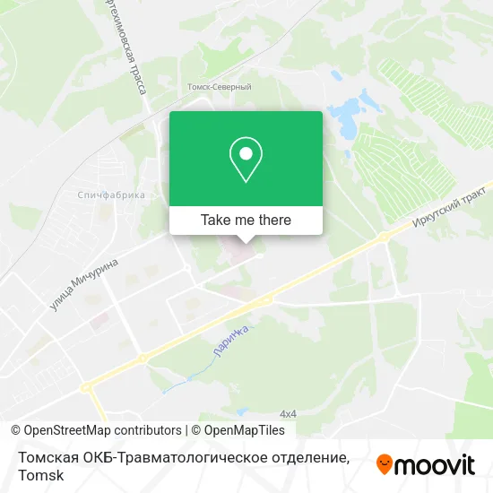 Томская ОКБ-Травматологическое отделение map