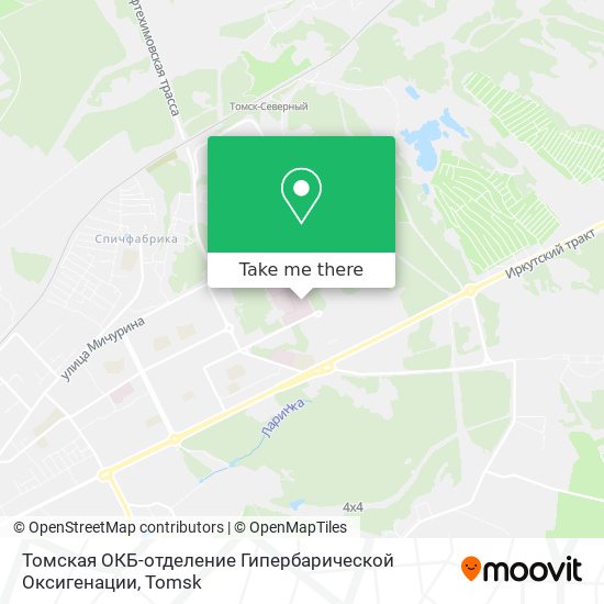 Томская ОКБ-отделение Гипербарической Оксигенации map