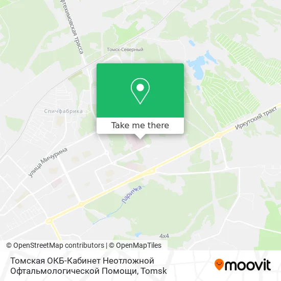 Томская ОКБ-Кабинет Неотложной Офтальмологической Помощи map