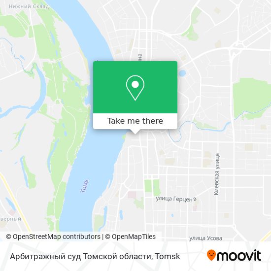 Арбитражный суд Томской области map