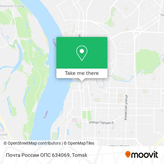 Почта России ОПС 634069 map