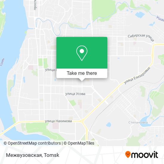 Межвузовская map