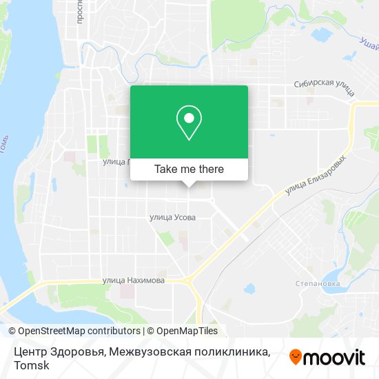 Центр Здоровья, Межвузовская поликлиника map