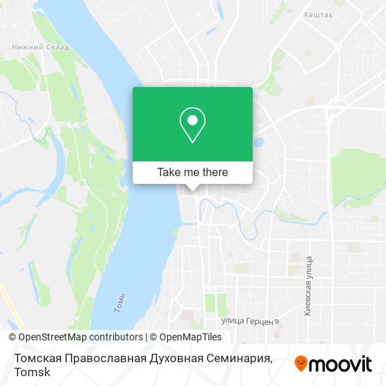Томская Православная Духовная Семинария map